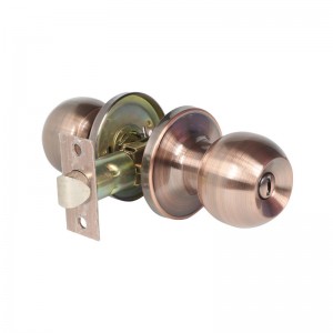 2501 adatvédelmi ajtógomb hálószobához és fürdőszobához, belső kulcsnélküli golyóajtó zár- antik réz